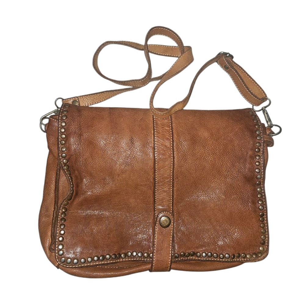 Costanza Rota Leather Studded Crossbody Bag